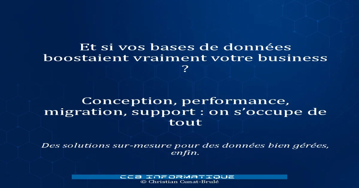 Image de Carrousel : Optimiser vos bases de données